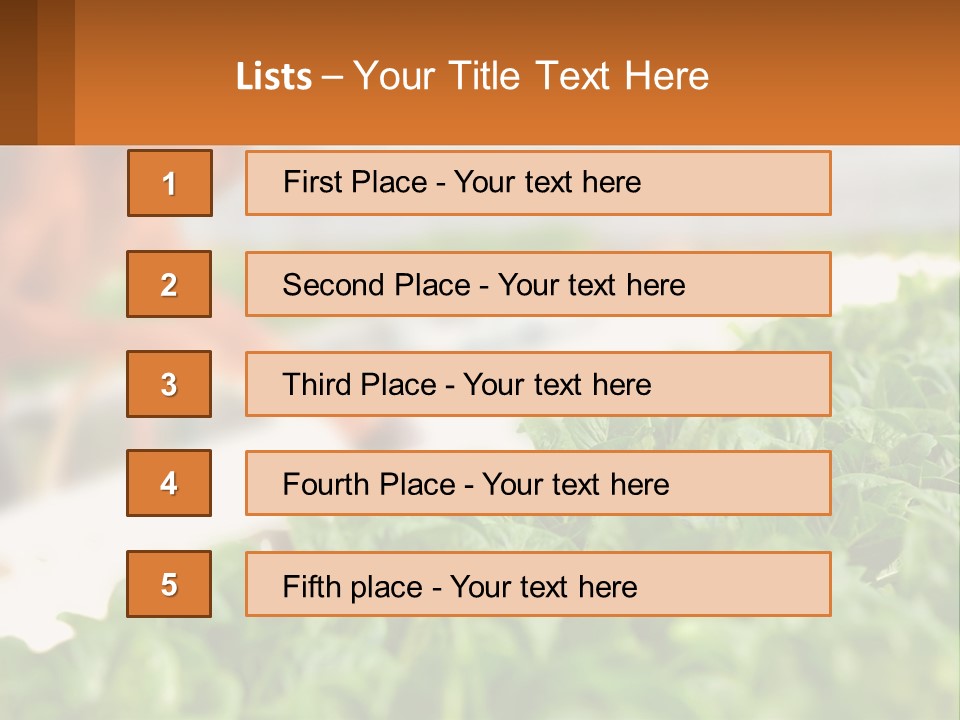 A Man Working In A Greenhouse With Green Plants PowerPoint Template