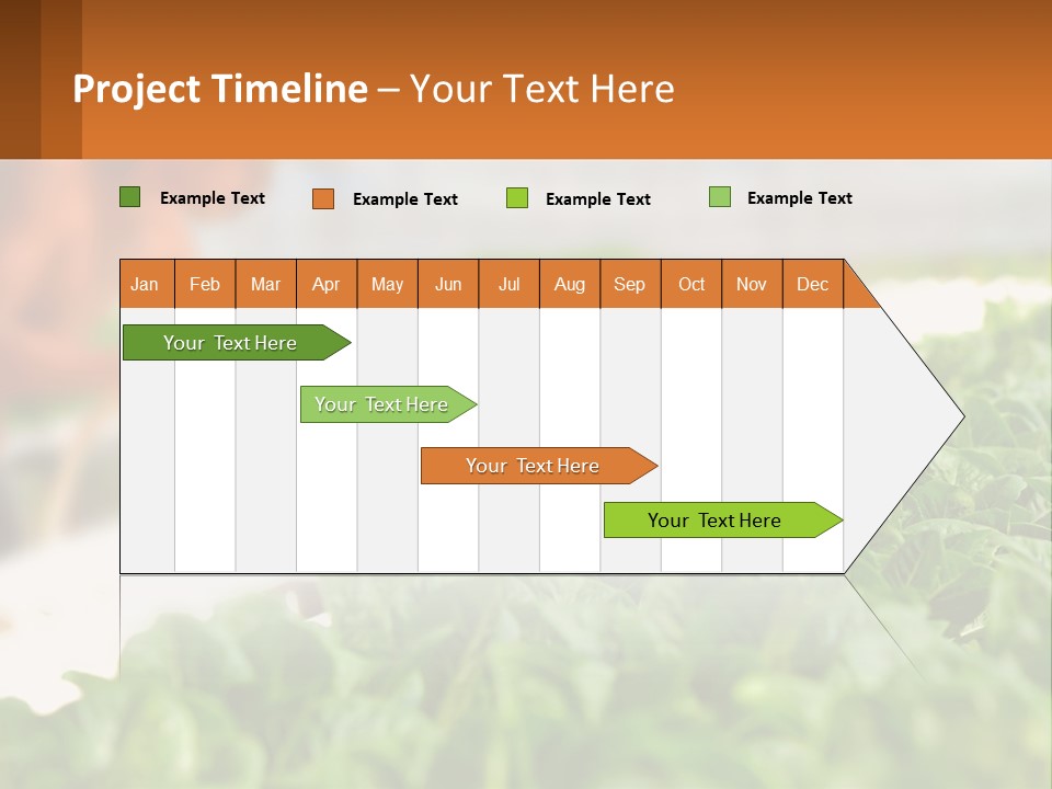 A Man Working In A Greenhouse With Green Plants PowerPoint Template