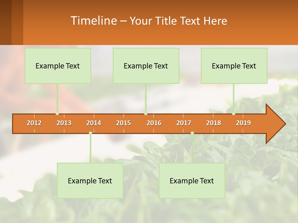 A Man Working In A Greenhouse With Green Plants PowerPoint Template