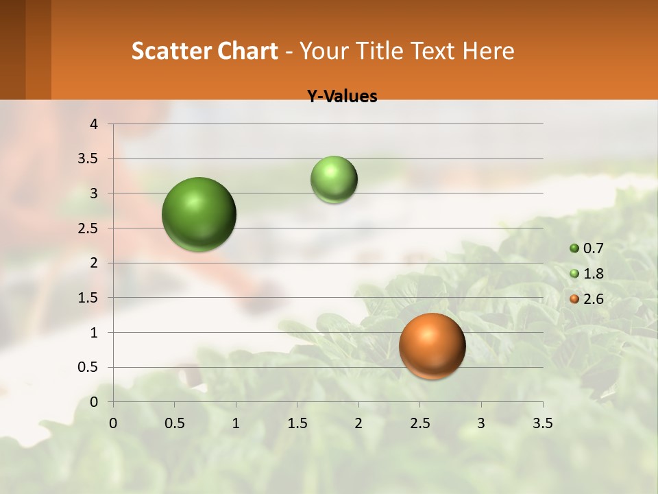 A Man Working In A Greenhouse With Green Plants PowerPoint Template