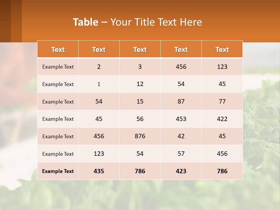 A Man Working In A Greenhouse With Green Plants PowerPoint Template