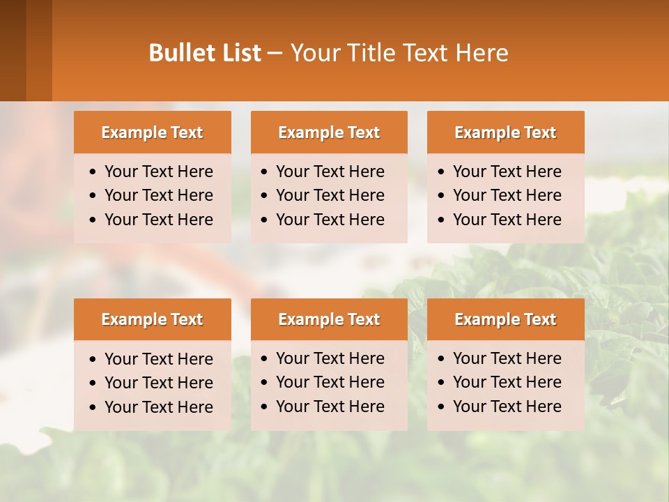 A Man Working In A Greenhouse With Green Plants PowerPoint Template