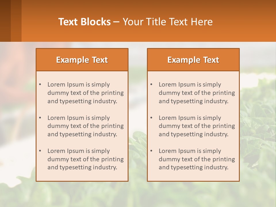 A Man Working In A Greenhouse With Green Plants PowerPoint Template