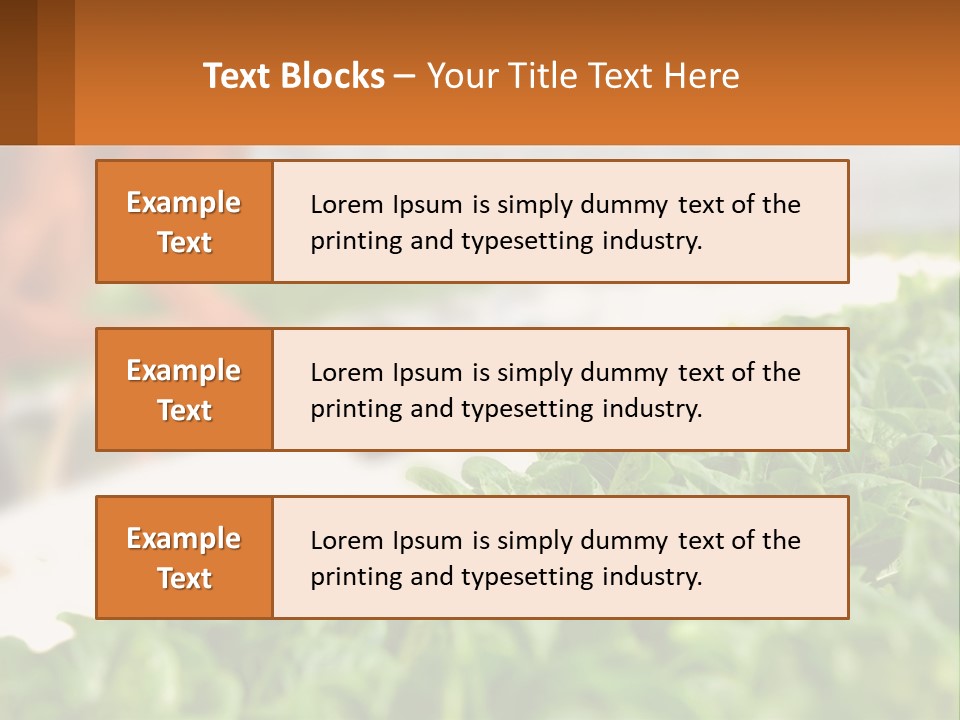 A Man Working In A Greenhouse With Green Plants PowerPoint Template