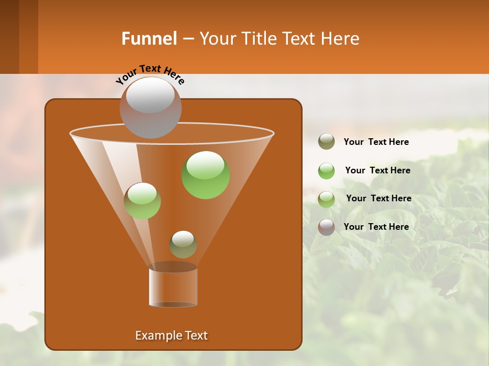 A Man Working In A Greenhouse With Green Plants PowerPoint Template