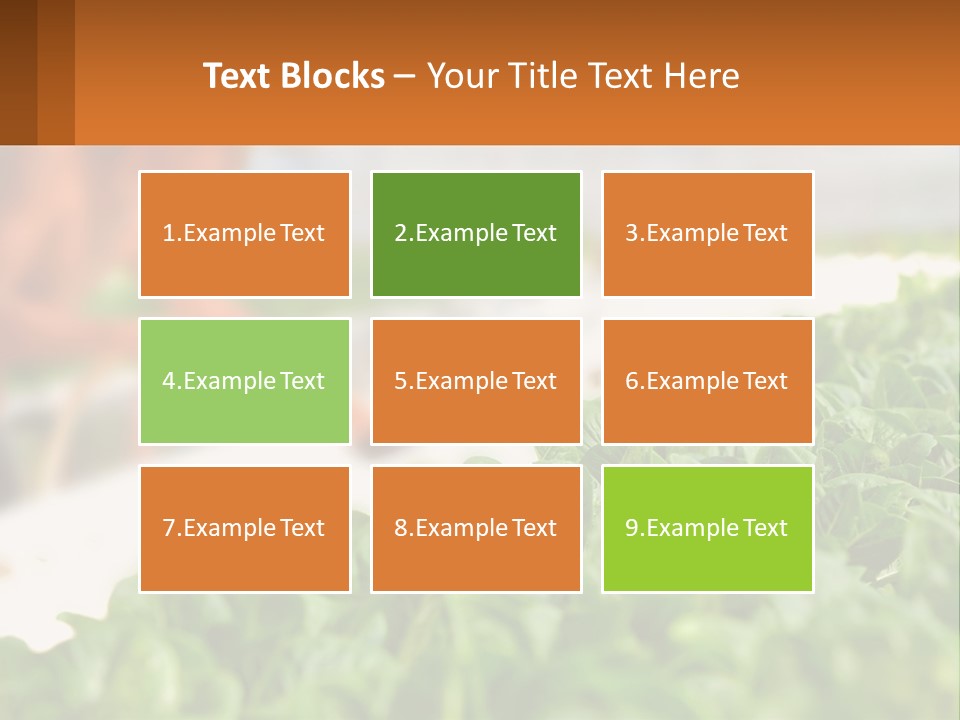 A Man Working In A Greenhouse With Green Plants PowerPoint Template