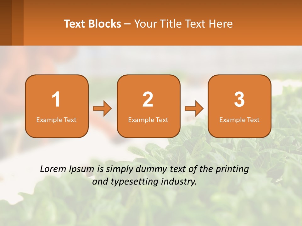 A Man Working In A Greenhouse With Green Plants PowerPoint Template