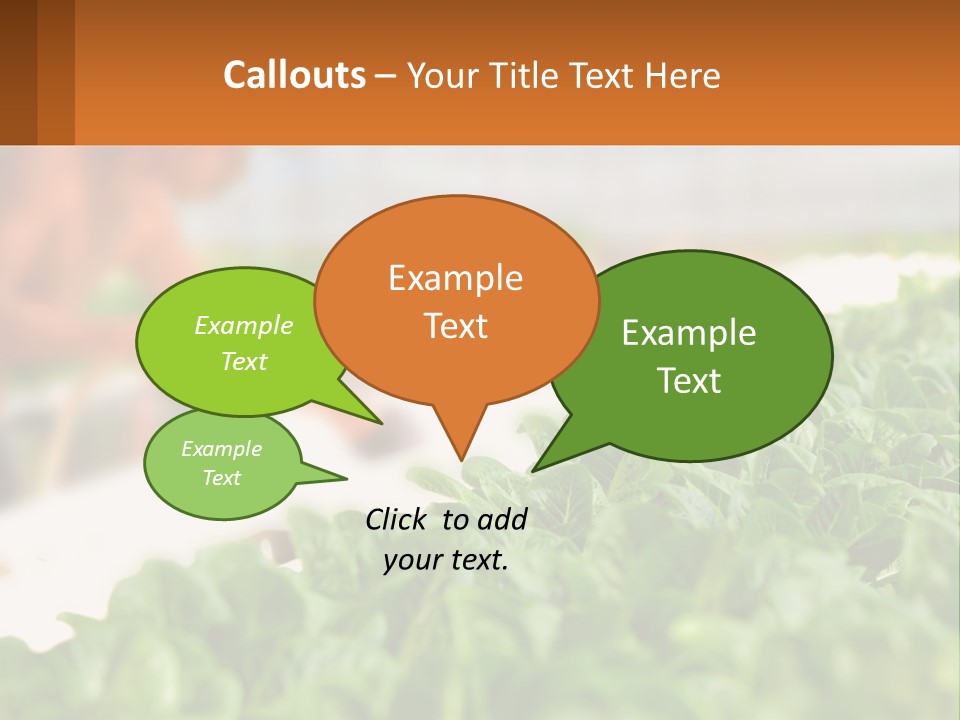 A Man Working In A Greenhouse With Green Plants PowerPoint Template