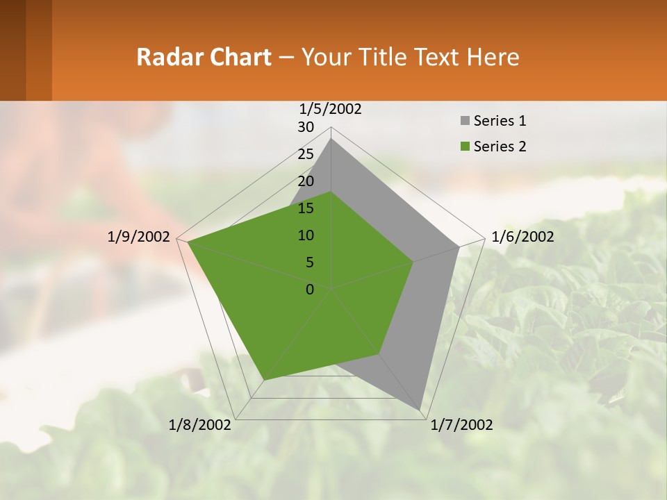 A Man Working In A Greenhouse With Green Plants PowerPoint Template