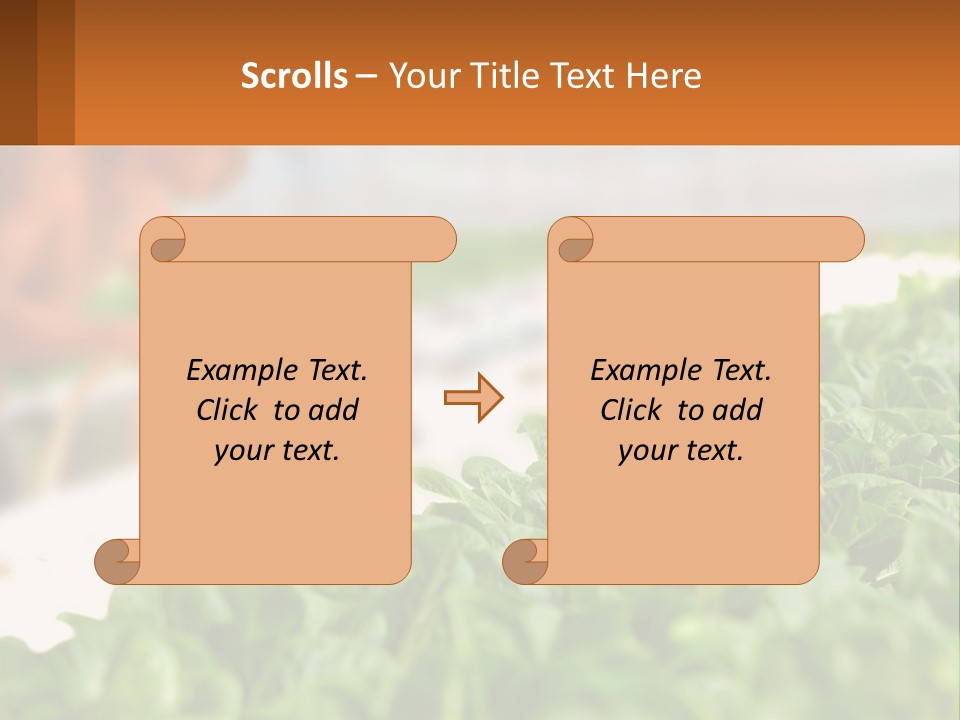 A Man Working In A Greenhouse With Green Plants PowerPoint Template