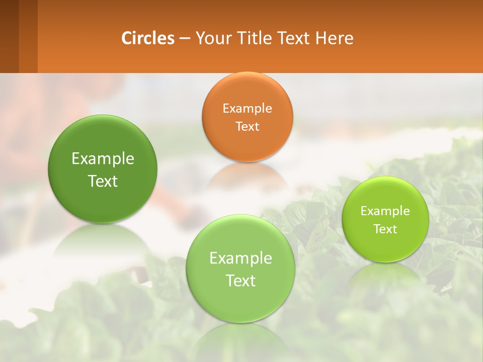 A Man Working In A Greenhouse With Green Plants PowerPoint Template
