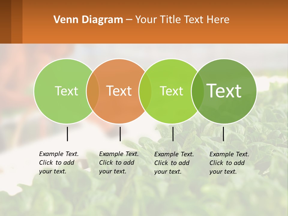 A Man Working In A Greenhouse With Green Plants PowerPoint Template