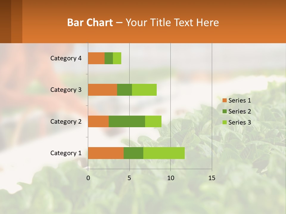 A Man Working In A Greenhouse With Green Plants PowerPoint Template