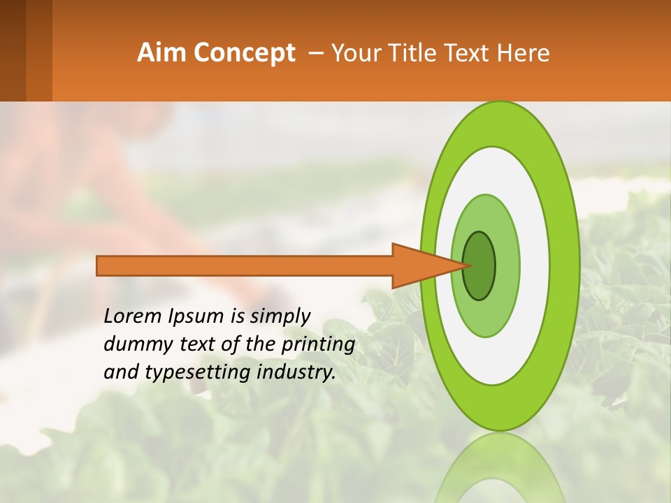 A Man Working In A Greenhouse With Green Plants PowerPoint Template