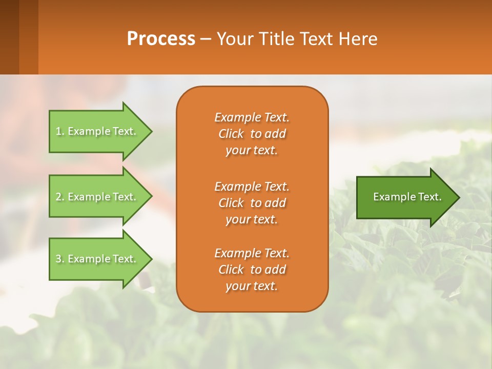 A Man Working In A Greenhouse With Green Plants PowerPoint Template