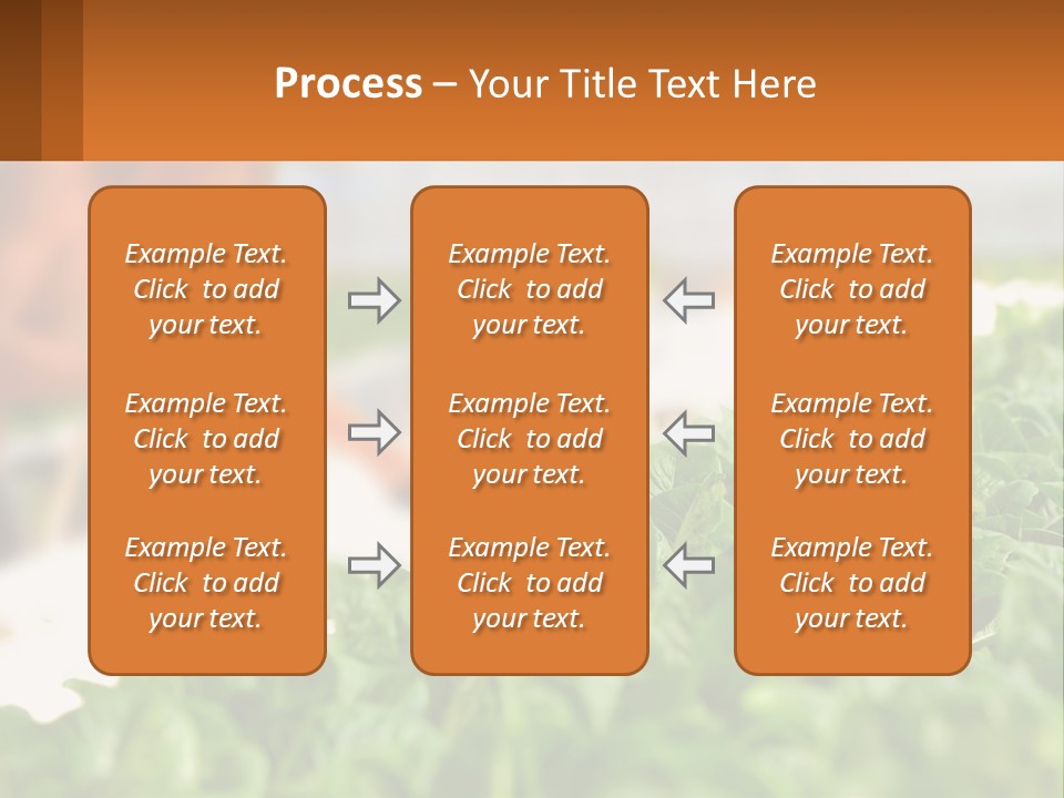 A Man Working In A Greenhouse With Green Plants PowerPoint Template