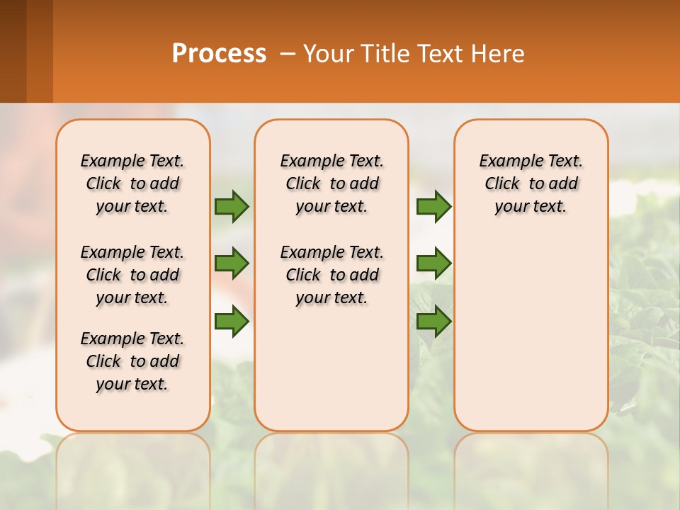 A Man Working In A Greenhouse With Green Plants PowerPoint Template