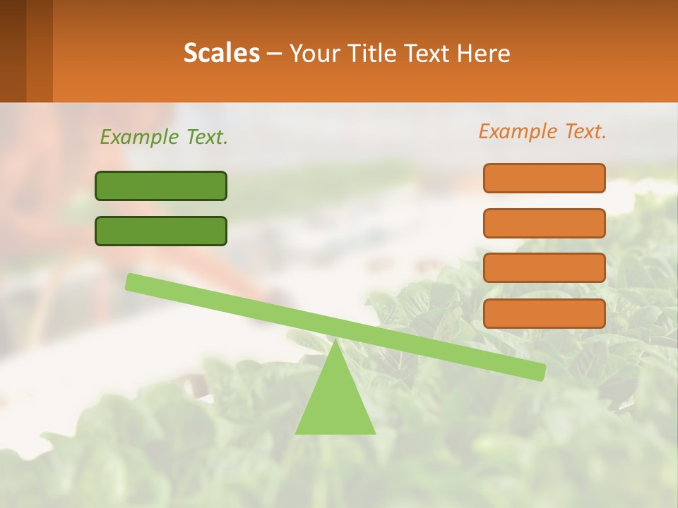 A Man Working In A Greenhouse With Green Plants PowerPoint Template