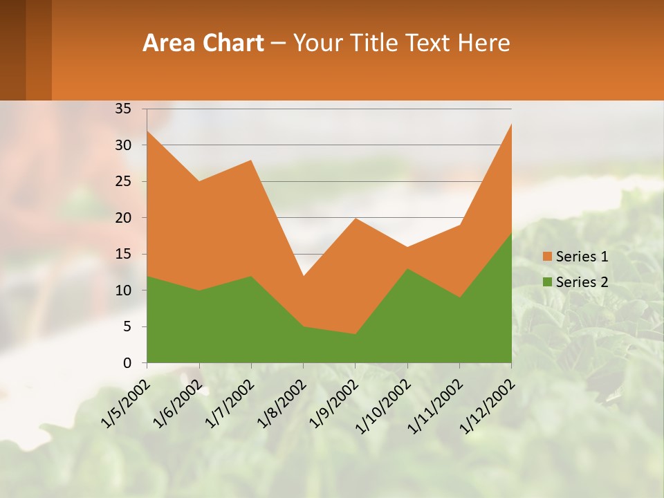 A Man Working In A Greenhouse With Green Plants PowerPoint Template