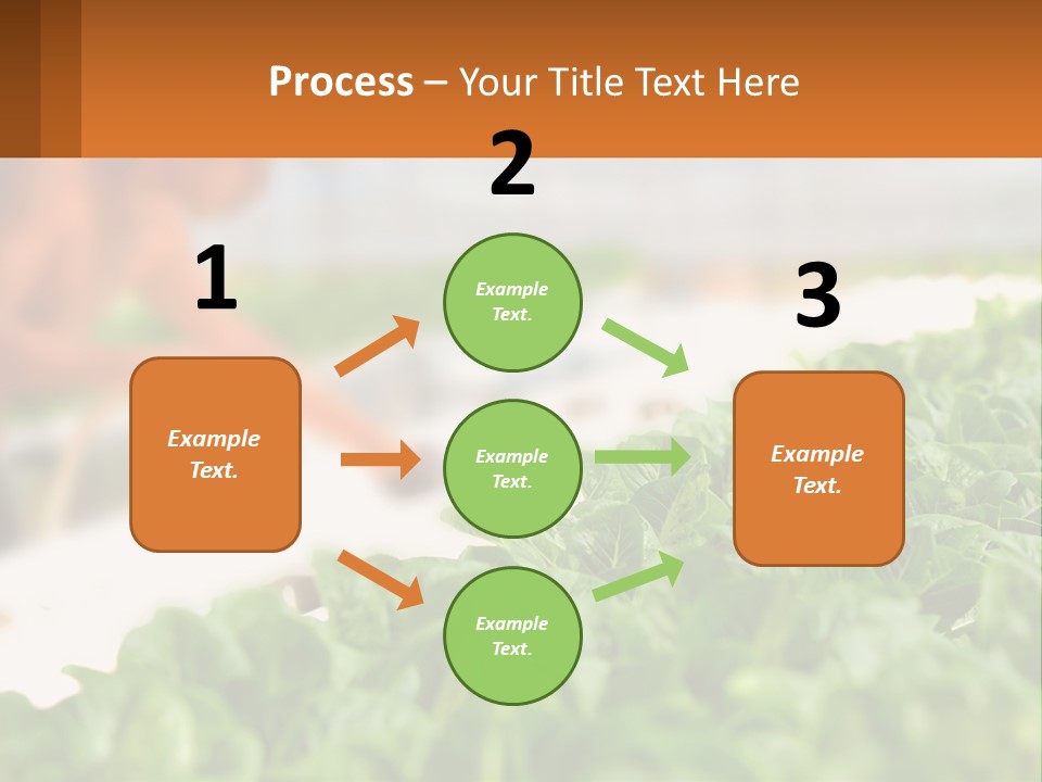 A Man Working In A Greenhouse With Green Plants PowerPoint Template