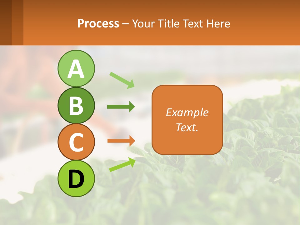 A Man Working In A Greenhouse With Green Plants PowerPoint Template