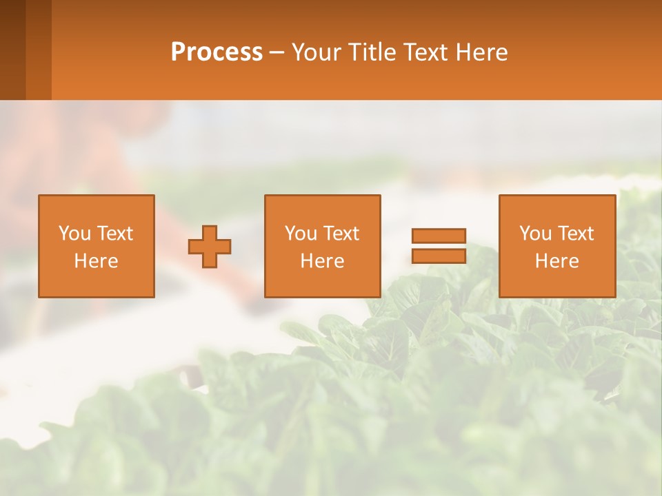 A Man Working In A Greenhouse With Green Plants PowerPoint Template