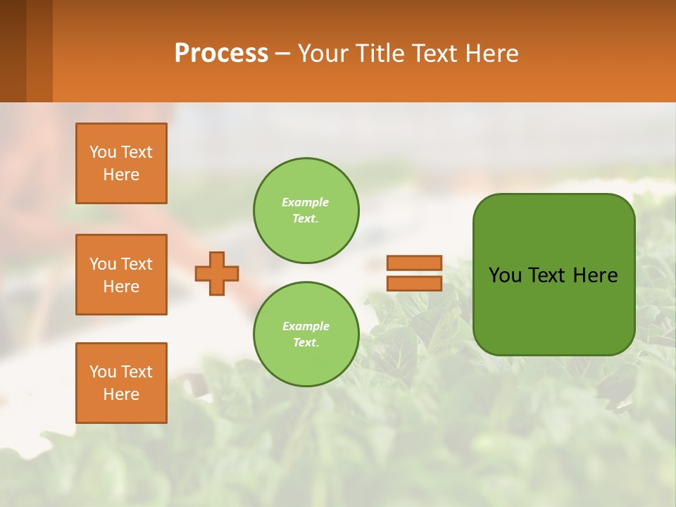 A Man Working In A Greenhouse With Green Plants PowerPoint Template