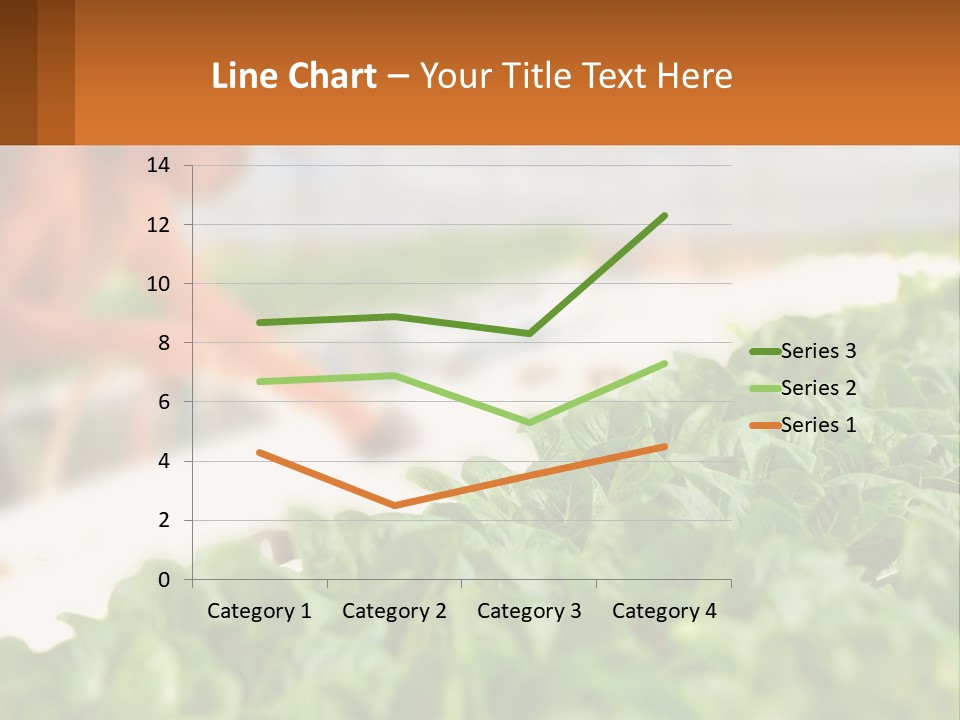 A Man Working In A Greenhouse With Green Plants PowerPoint Template