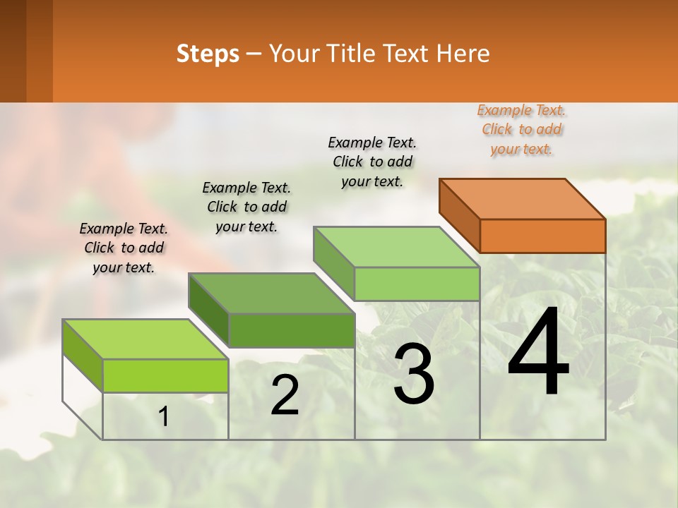 A Man Working In A Greenhouse With Green Plants PowerPoint Template
