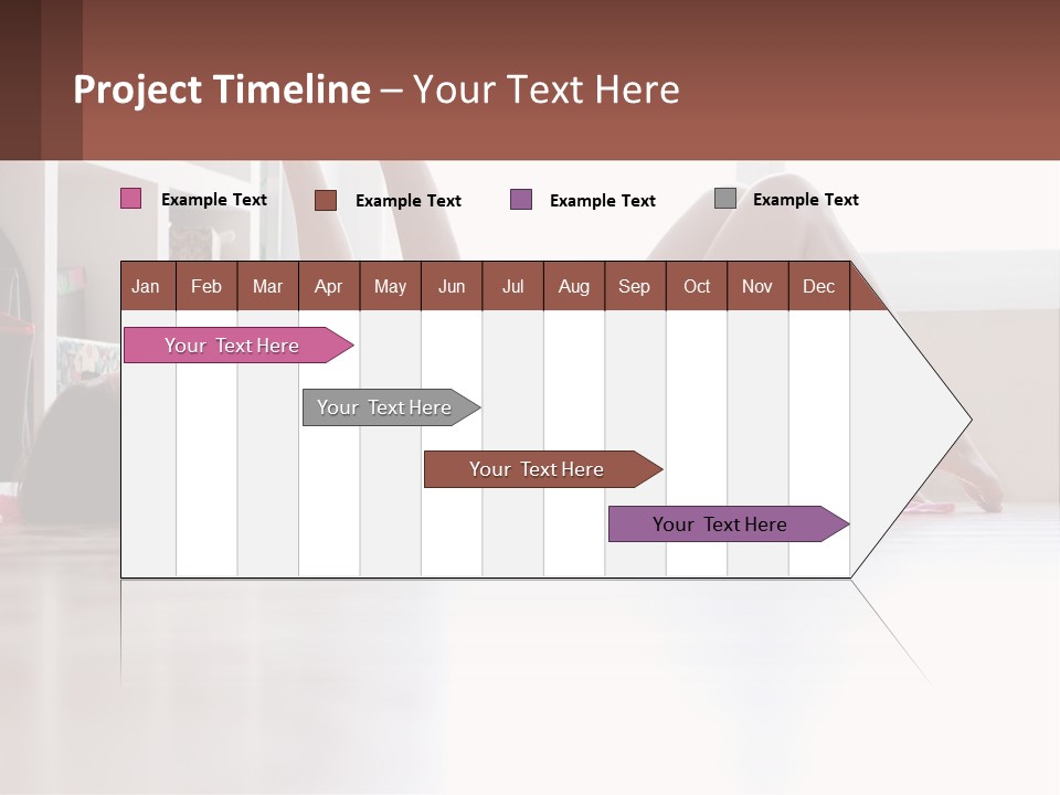 A Woman Laying On The Floor With A Dumbbell PowerPoint Template