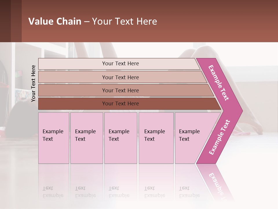 A Woman Laying On The Floor With A Dumbbell PowerPoint Template