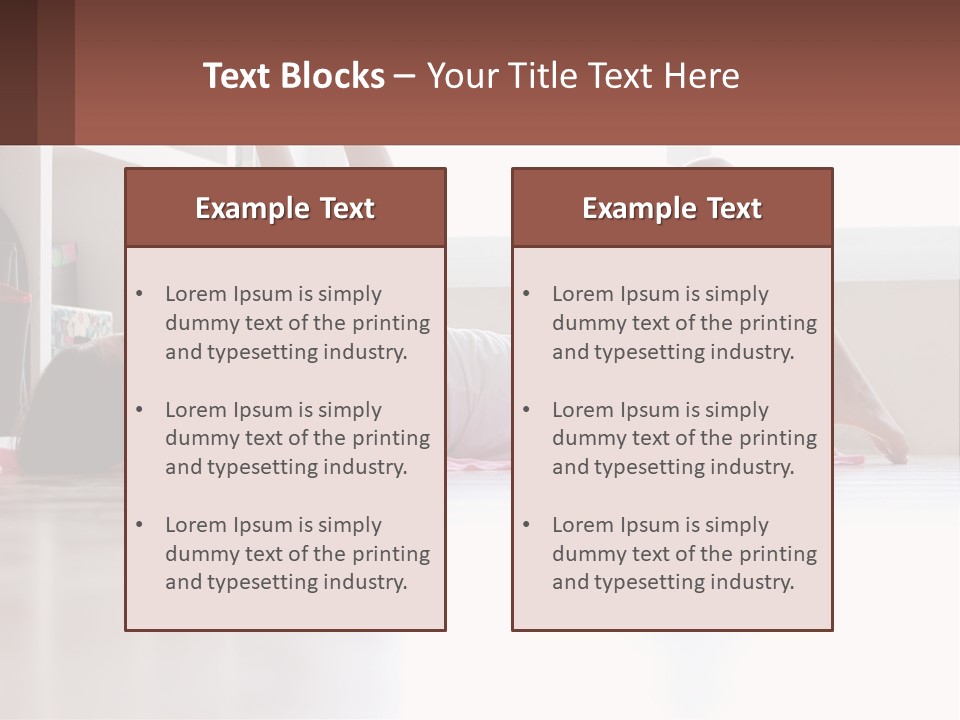 A Woman Laying On The Floor With A Dumbbell PowerPoint Template