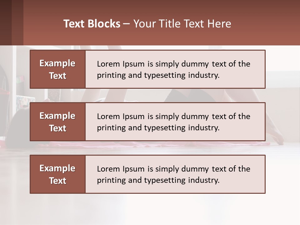 A Woman Laying On The Floor With A Dumbbell PowerPoint Template