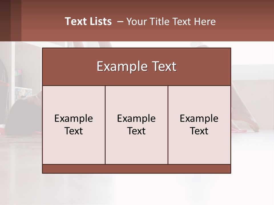 A Woman Laying On The Floor With A Dumbbell PowerPoint Template