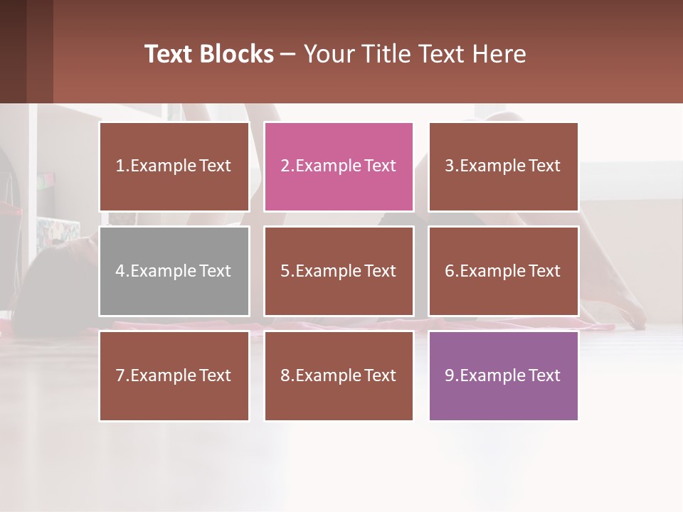 A Woman Laying On The Floor With A Dumbbell PowerPoint Template