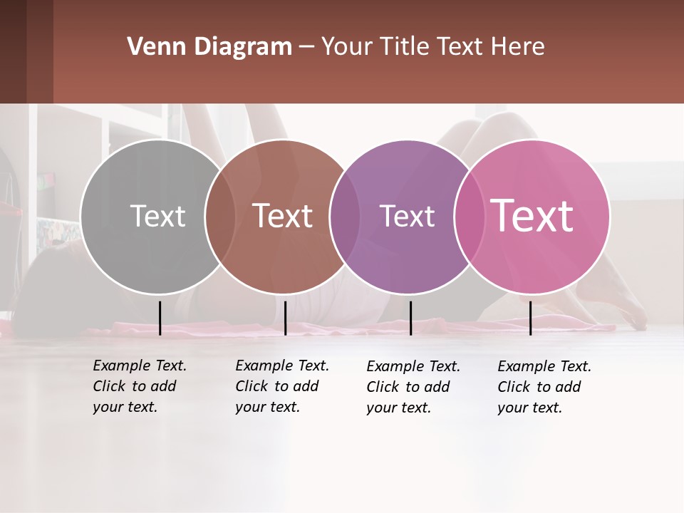 A Woman Laying On The Floor With A Dumbbell PowerPoint Template