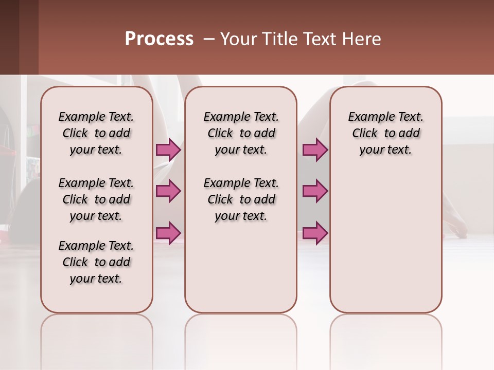 A Woman Laying On The Floor With A Dumbbell PowerPoint Template