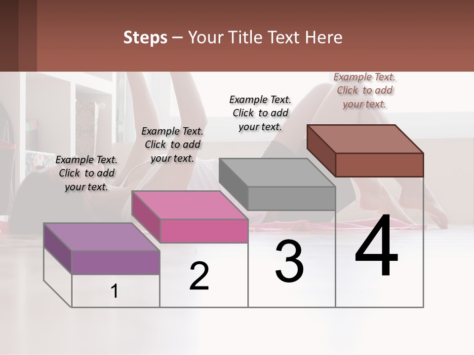 A Woman Laying On The Floor With A Dumbbell PowerPoint Template