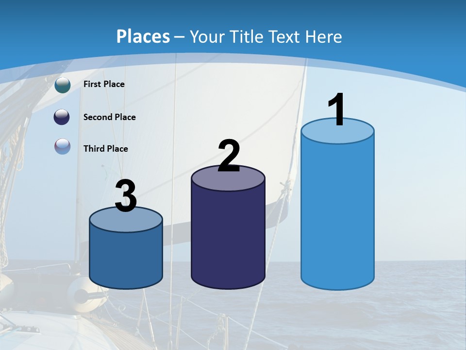 A Sailboat In The Ocean Powerpoint Template PowerPoint Template