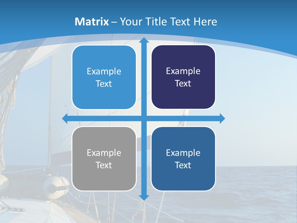 A Sailboat In The Ocean Powerpoint Template PowerPoint Template