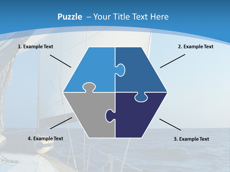 A Sailboat In The Ocean Powerpoint Template PowerPoint Template