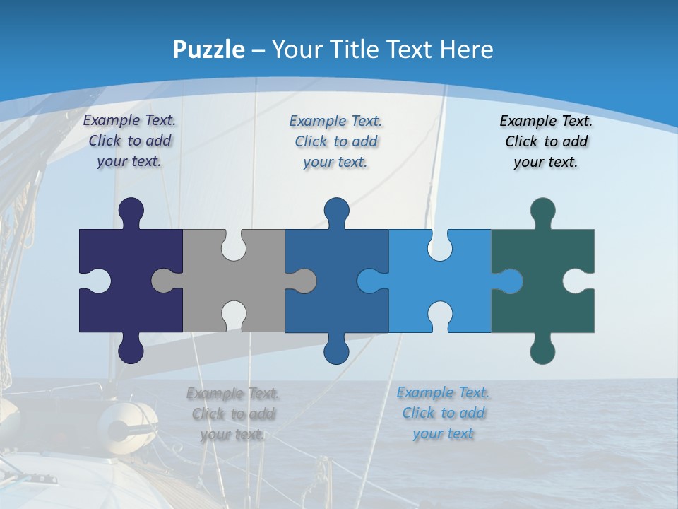 A Sailboat In The Ocean Powerpoint Template PowerPoint Template