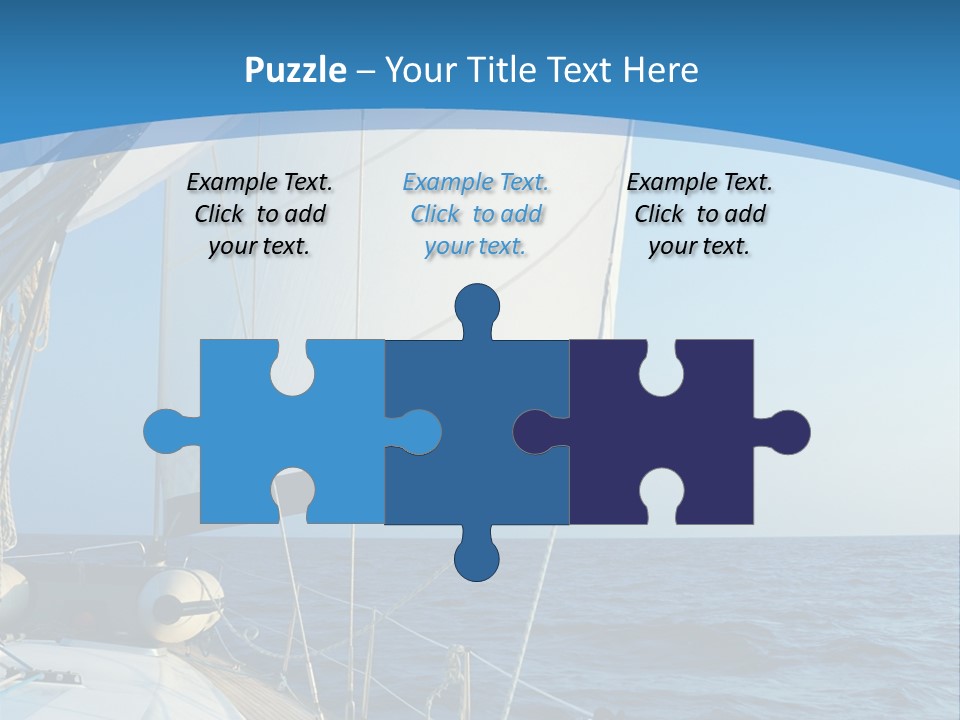 A Sailboat In The Ocean Powerpoint Template PowerPoint Template