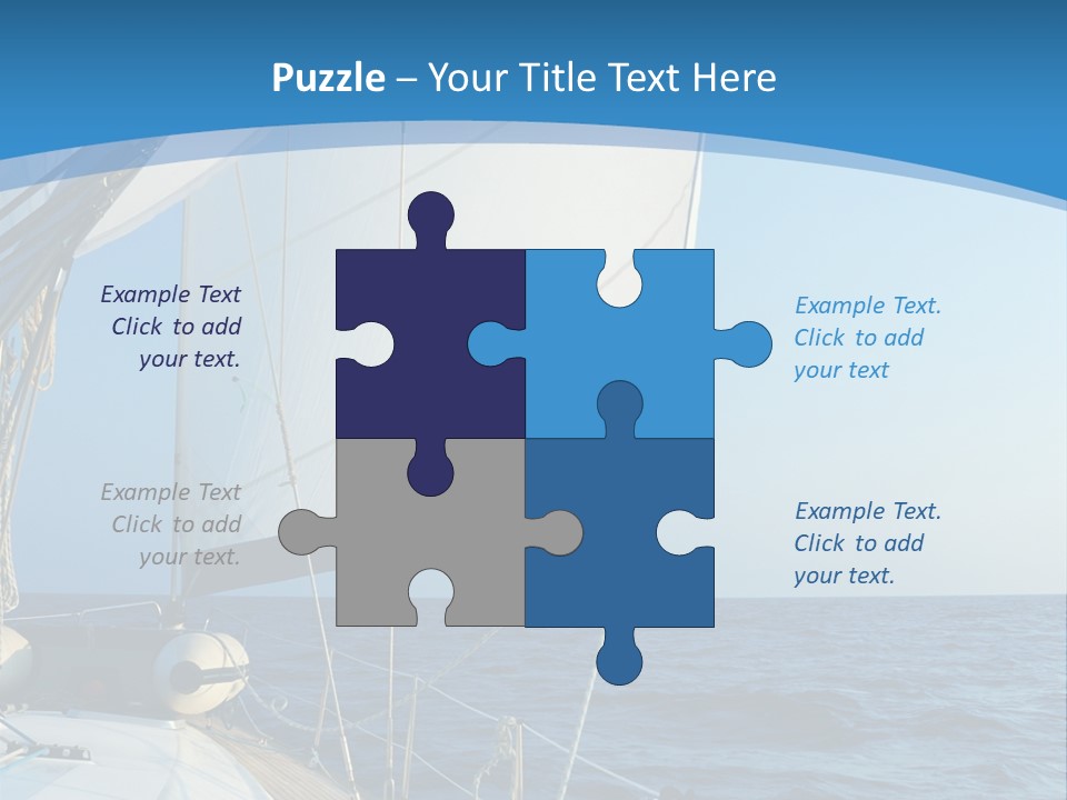 A Sailboat In The Ocean Powerpoint Template PowerPoint Template