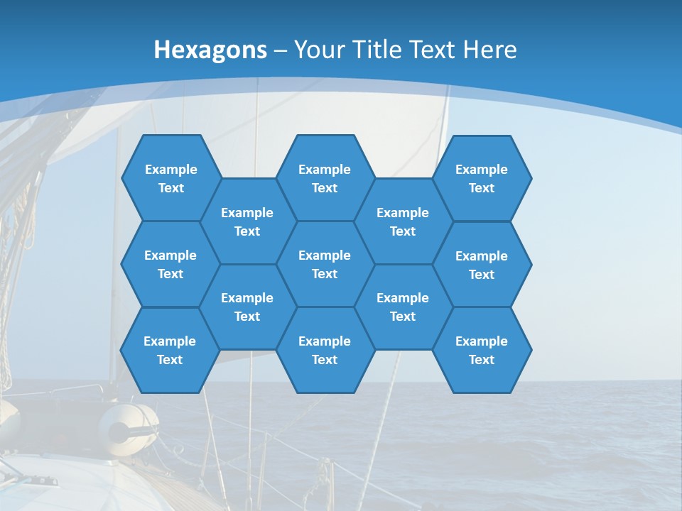 A Sailboat In The Ocean Powerpoint Template PowerPoint Template