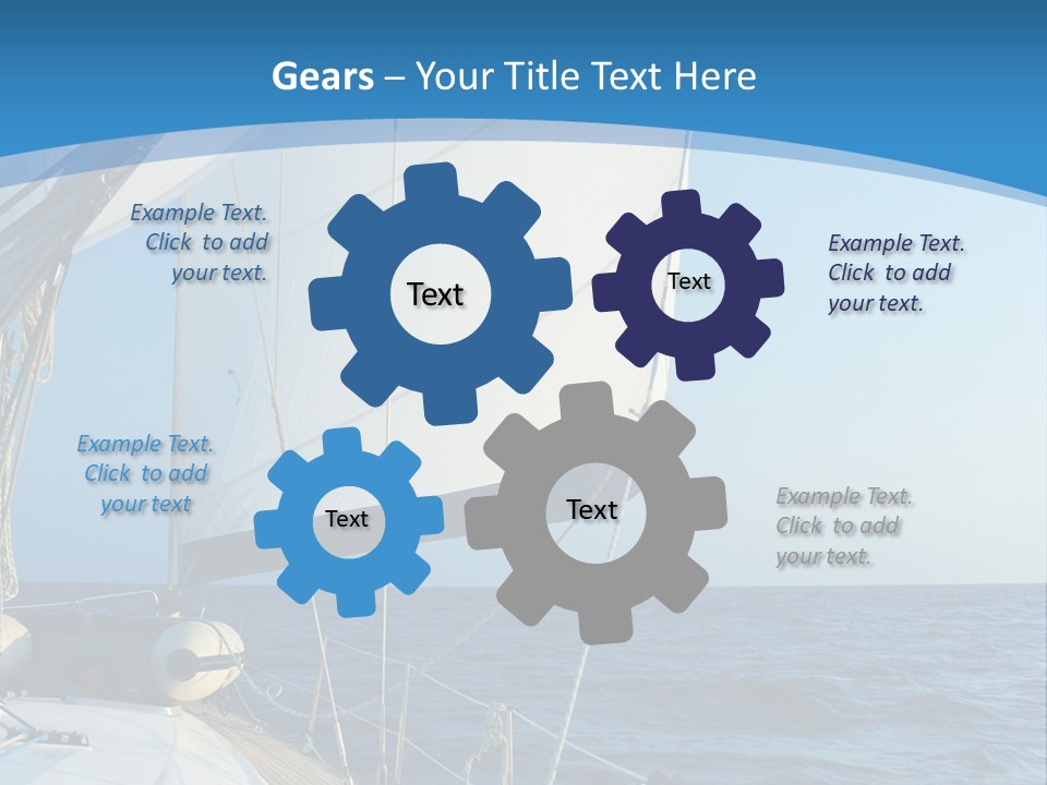 A Sailboat In The Ocean Powerpoint Template PowerPoint Template