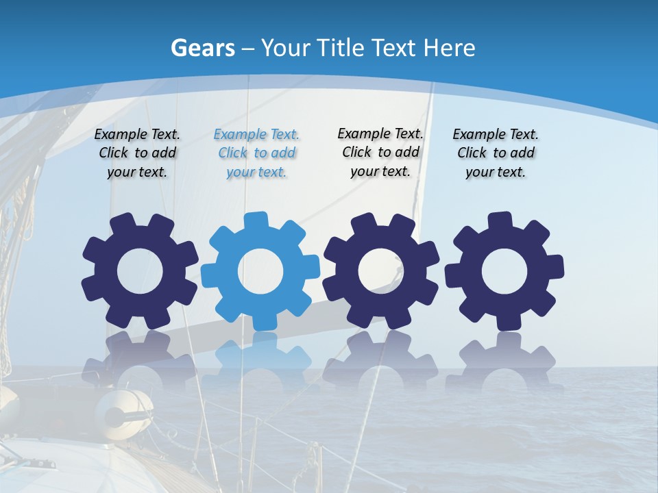 A Sailboat In The Ocean Powerpoint Template PowerPoint Template