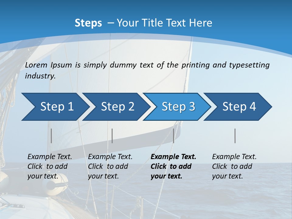 A Sailboat In The Ocean Powerpoint Template PowerPoint Template