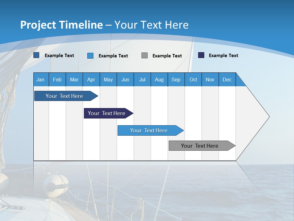 A Sailboat In The Ocean Powerpoint Template PowerPoint Template
