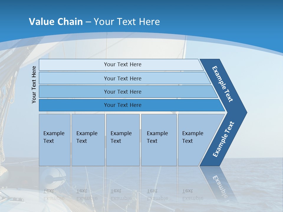 A Sailboat In The Ocean Powerpoint Template PowerPoint Template